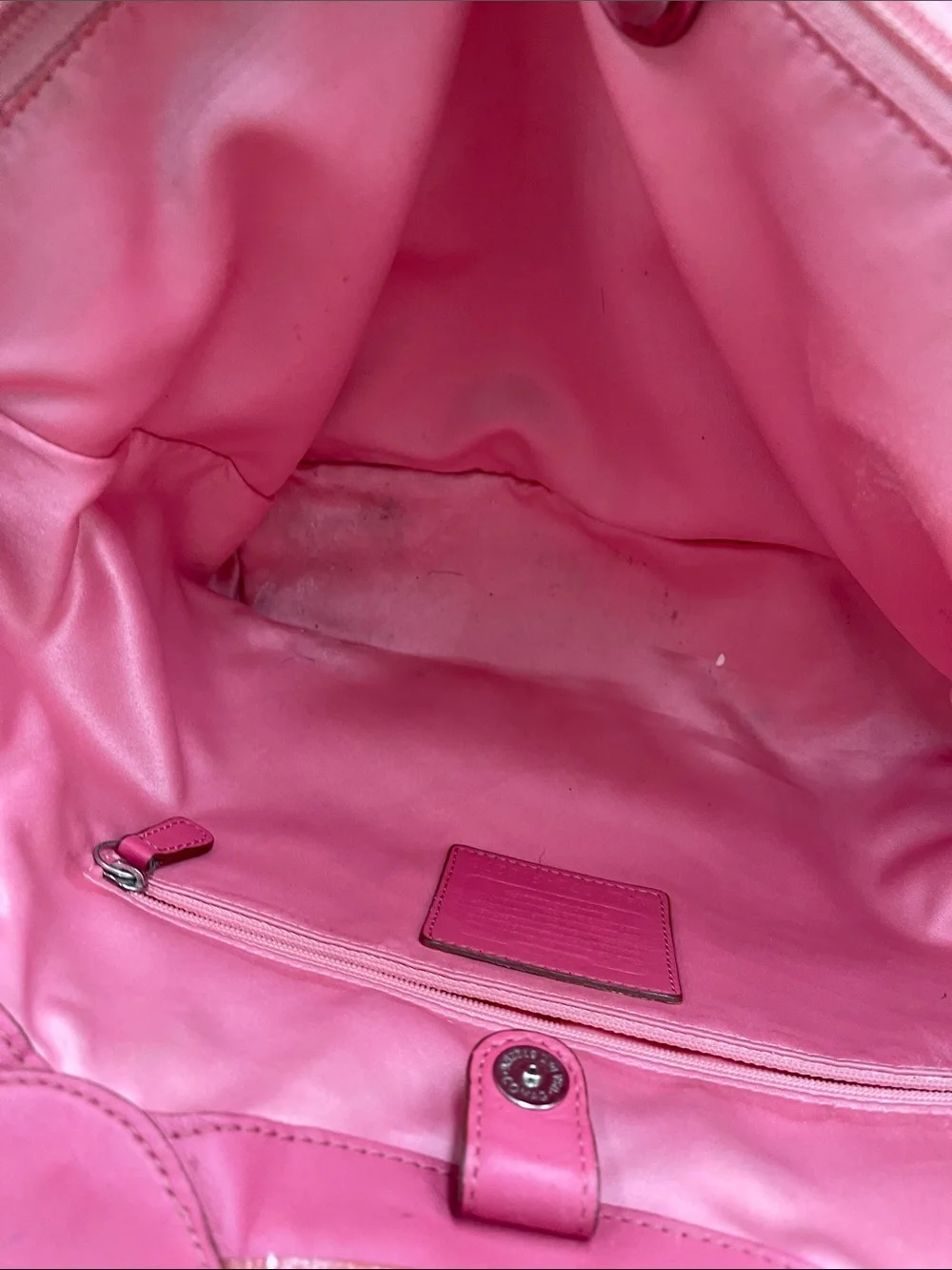 Coach Bleeker Pink Floral Tote Bag with Matching Wallet